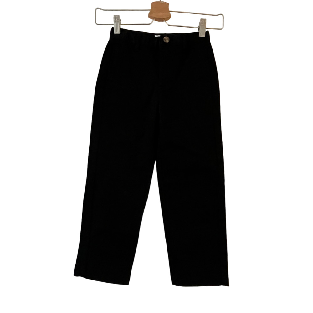 Cat & Jack Kids Boys School Uniform Pants 5 Black Straight Leg Adjustable Waist